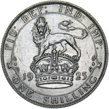 1925 Shilling - George V British Silver Coin - Nice