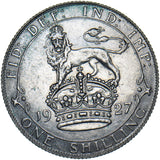 1927 Shilling - George V British Silver Coin - Very Nice