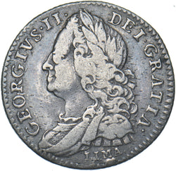 1746 LIMA Sixpence - George II British Silver Coin - Nice