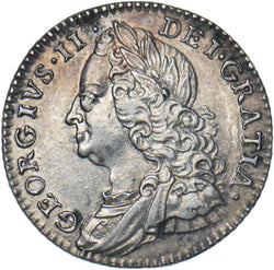 1758 Sixpence - George II British Silver Coin - Very Nice