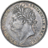 1825 Sixpence - George IV British Silver Coin - Very Nice