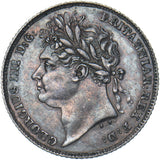 1825 Sixpence - George IV British Silver Coin - Very Nice