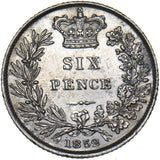 1852 Sixpence - Victoria British Silver Coin