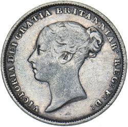 1853 Sixpence - Victoria British Silver Coin - Nice