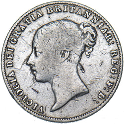 1858 Sixpence - Victoria British Silver Coin