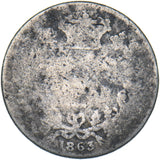 1863 Sixpence - Victoria British Silver Coin