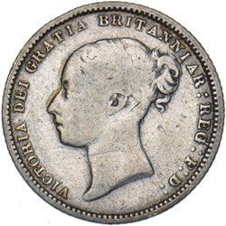 1867 Sixpence (Die no. 14) - Victoria British Silver Coin