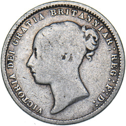 1870 Sixpence (Die no. 9) - Victoria British Silver Coin