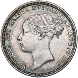 1881 Sixpence - Victoria British Silver Coin - Very Nice