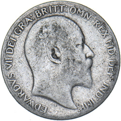 1904 Sixpence - Edward VII British Silver Coin