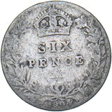 1904 Sixpence - Edward VII British Silver Coin