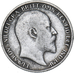 1906 Sixpence - Edward VII British Silver Coin