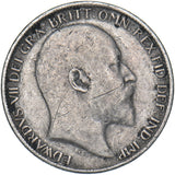 1906 Sixpence - Edward VII British Silver Coin