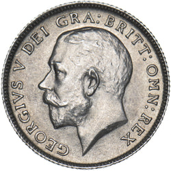 1911 Sixpence - George V British Silver Coin - Superb