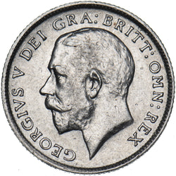 1914 Sixpence - George V British Silver Coin - Very Nice