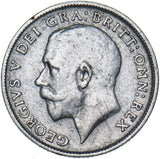 1917 Sixpence - George V British Silver Coin