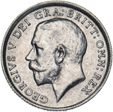 1918 Sixpence - George V British Silver Coin - Very Nice