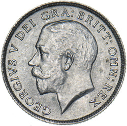 1922 Sixpence - George V British Silver Coin - Superb