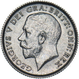 1924 Sixpence - George V British Silver Coin - Very Nice