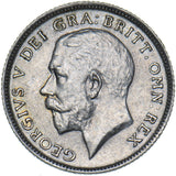 1924 Sixpence - George V British Silver Coin - Very Nice