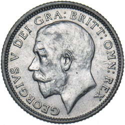 1925 Sixpence - George V British Silver Coin - Nice