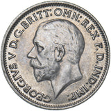 1934 Sixpence - George V British Silver Coin - Very Nice