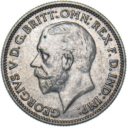 1935 Sixpence - George V British Silver Coin - Very Nice