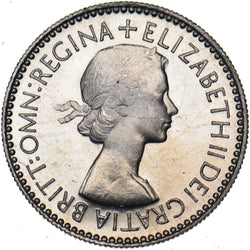 1953 Proof Sixpence - Elizabeth II British  Coin - Superb