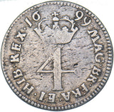 1699 Maundy Fourpence - William III British Silver Coin