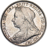 1897 Maundy Fourpence - Victoria British Silver Coin - Superb