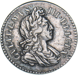 1698 Threepence - William III British Silver Coin - Very Nice