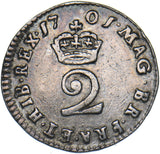 1701 Maundy Twopence - William III British Silver Coin - Very Nice