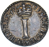 1701 Maundy Penny - William III British Silver Coin - Very Nice