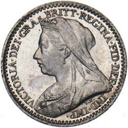 1896 Maundy Penny - Victoria British Silver Coin - Superb