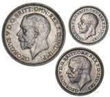 1929 Part Maundy Set - George V British Silver Coins - Superb