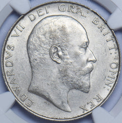 1906 Halfcrown (NGC AU 58) - Edward VII British Silver Coin - Very Nice