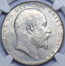 1908 Halfcrown (NGC MS 62) - Edward VII British Silver Coin - Superb