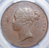 1844 Penny (PCGS MS 63 BN) - Victoria British Copper Coin - Superb