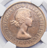 1953 Proof Halfpenny (NGC PF 66 Cameo) - Elizabeth II British Bronze Coin - Superb