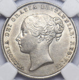 1842 Shilling (NGC AU 55) - Victoria British Silver Coin - Very Nice