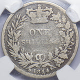 1854 Shilling (NGC G 6) - Victoria British Silver Coin