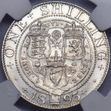 1893 Shilling (NGC UNC Details) - Victoria British Silver Coin - Very Nice