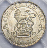 1917 Sixpence (PCGS MS 64) - George V British Silver Coin - Superb