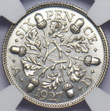 1927 Proof Sixpence (NGC PF 66) - George V British Silver Coin - Superb