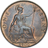 1900 Penny - Victoria British Bronze Coin - Very Nice