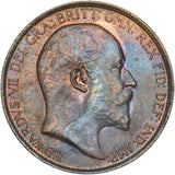 1903 Penny - Edward VII British Bronze Coin - Very Nice