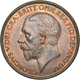 1927 Penny - George V British Bronze Coin - Superb