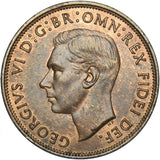 1951 Penny - George VI British Bronze Coin - Superb