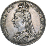 1887 Crown - Victoria British Silver Coin - Nice