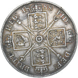 1888 Double Florin (Inverted 1) - Victoria British Silver Coin - Nice